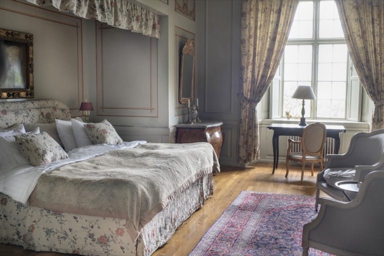 Hotellrum på Västanå Slott